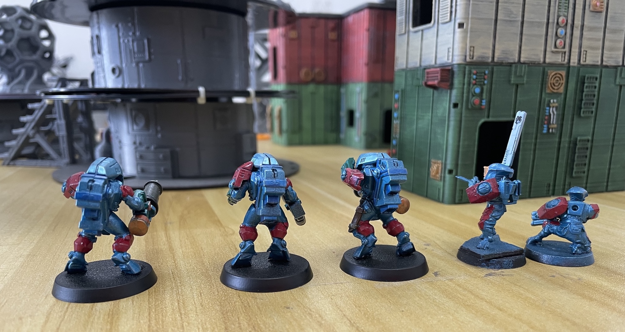 Vanguard operatives equipped for reconnaissance and forward operations.